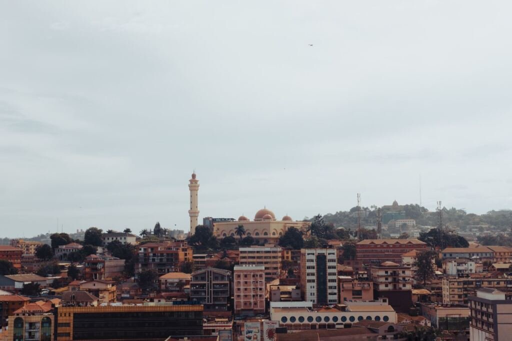 Kampala city skyline, where most land is held under Mailo tenure