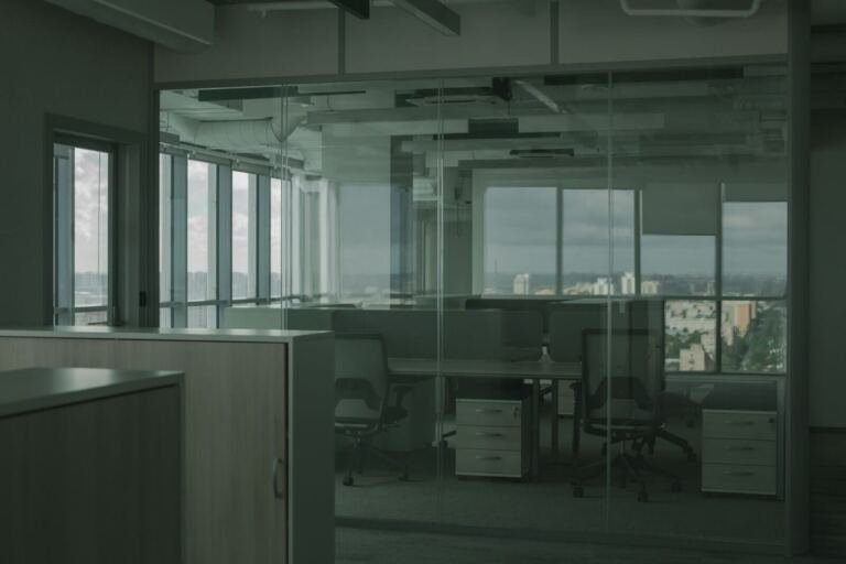 [PLACEHOLDER] Commercial for rent in Nakasero, Kampala, empty office floor with partition wall