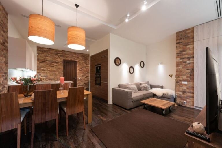 [PLACEHOLDER] Apartment for rent in Kololo, Kampala, 2 bedroom, furnished living room interior warm